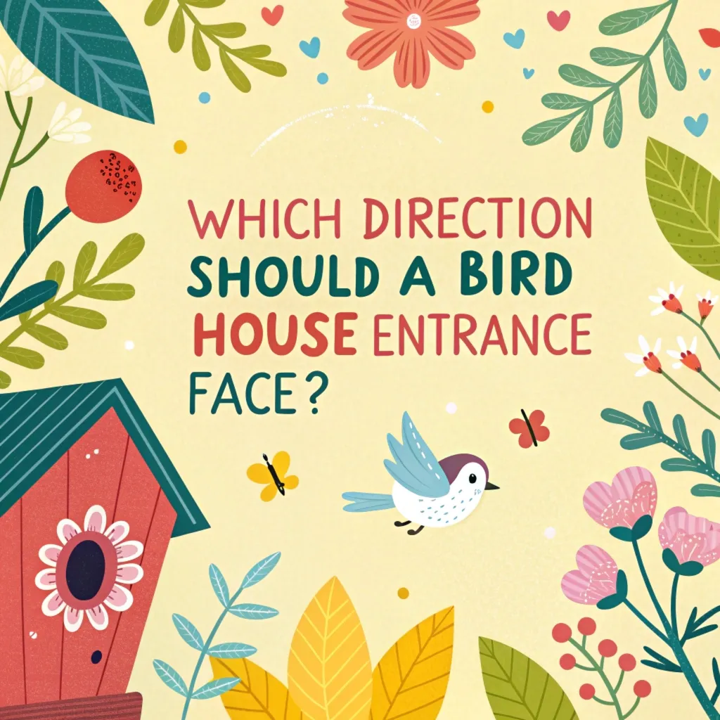 Which direction should a bird house entrance face?