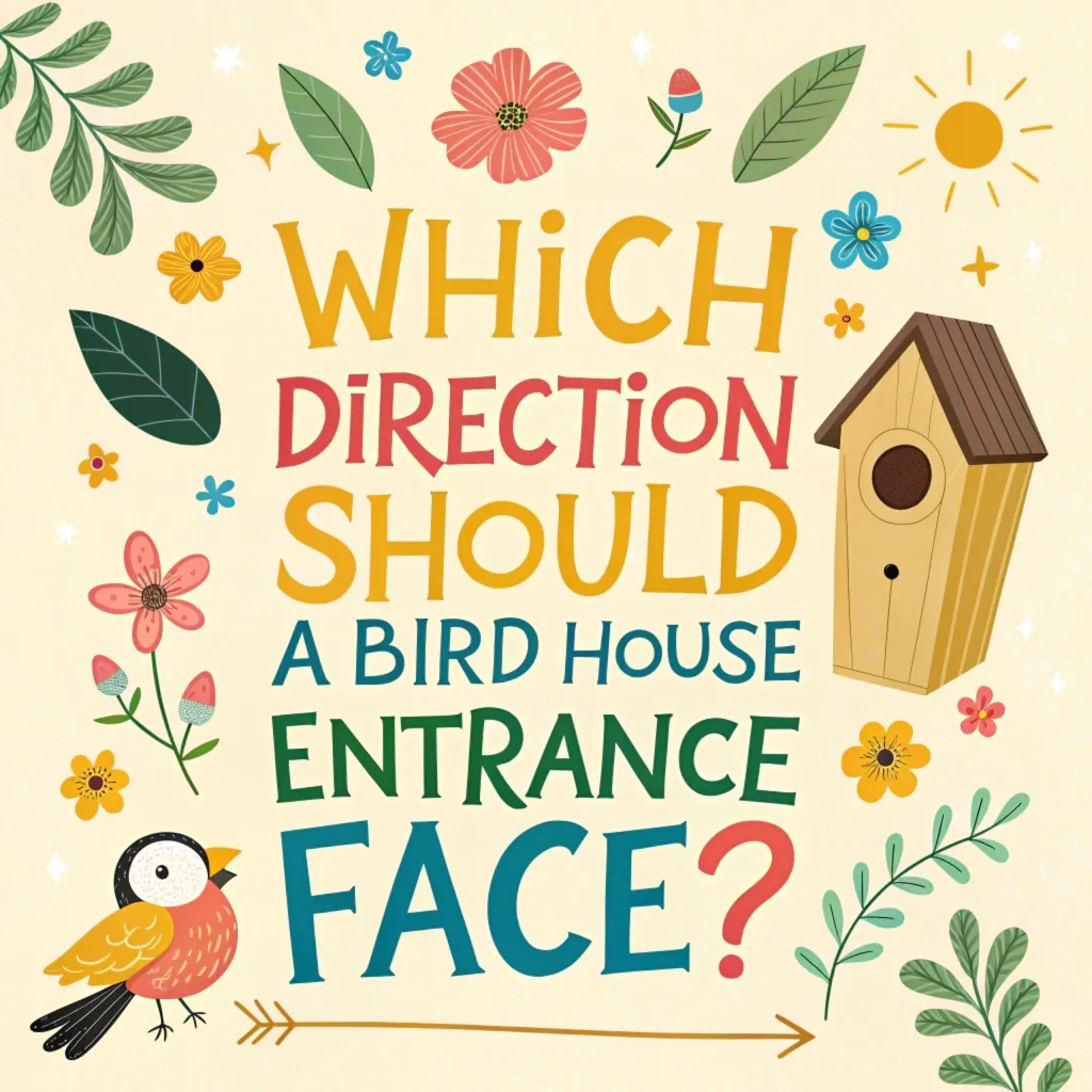 Which direction should a bird house entrance face?