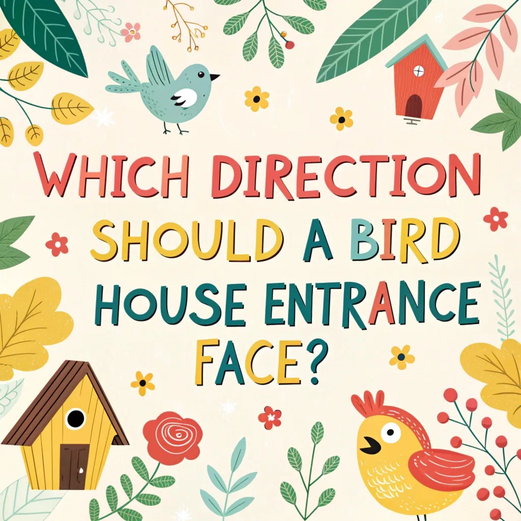 Which direction should a bird house entrance face?