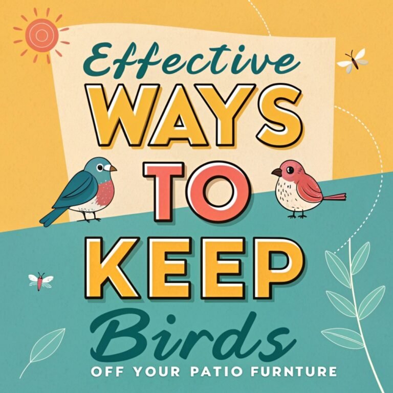 Effective Ways to Keep Birds Off Your Patio Furniture: A Comprehensive Guide