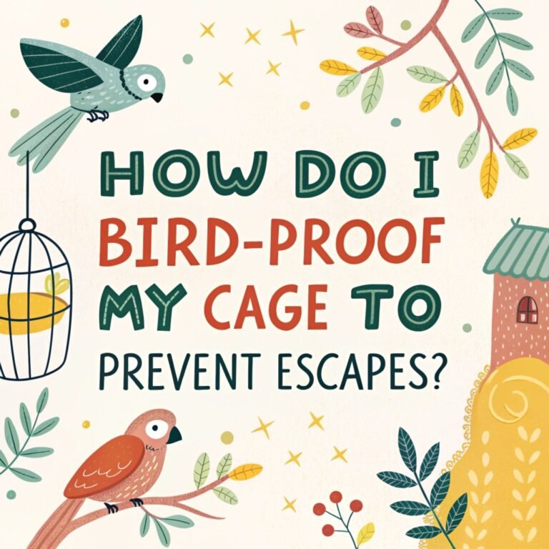 How To Bird-Proof Cage To Prevent Escapes? Essential Tips for Keeping Your Feathered Friend Safe and Secure