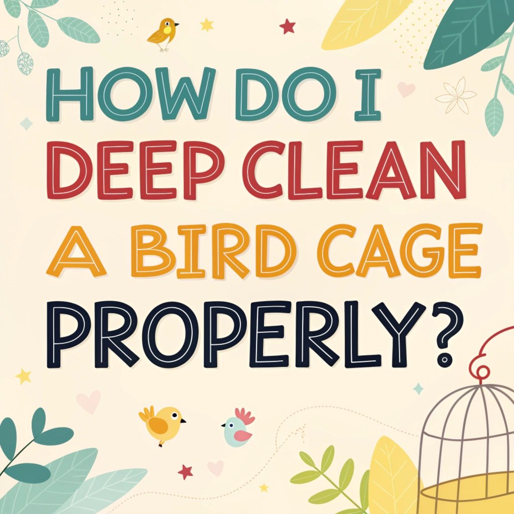 How Do I Deep Clean A Bird Cage Properly? - Healthy and Happy Pet