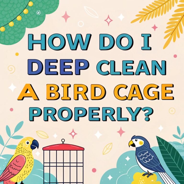 How Do I Deep Clean A Bird Cage Properly? –  Healthy and Happy Pet