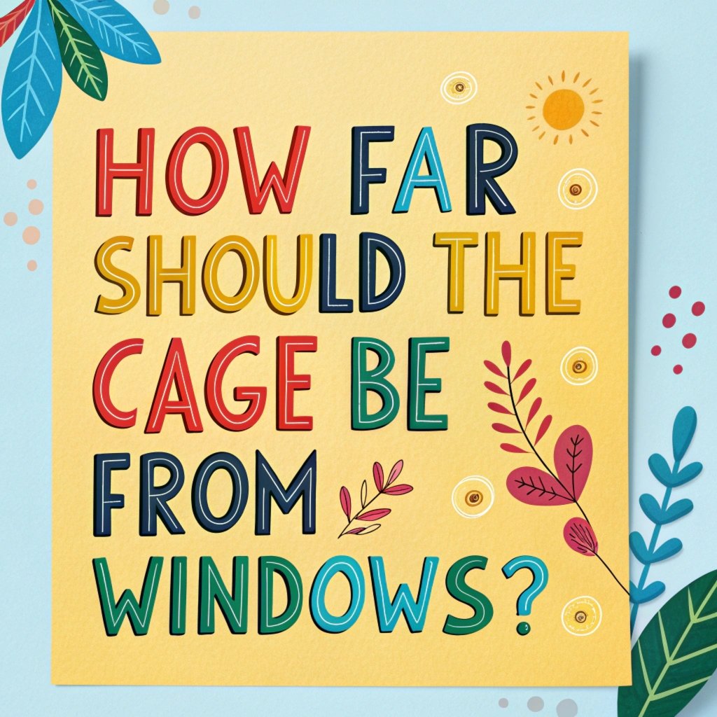 How Far Should The Cage Be From Windows? Optimal Bird Cage Placement