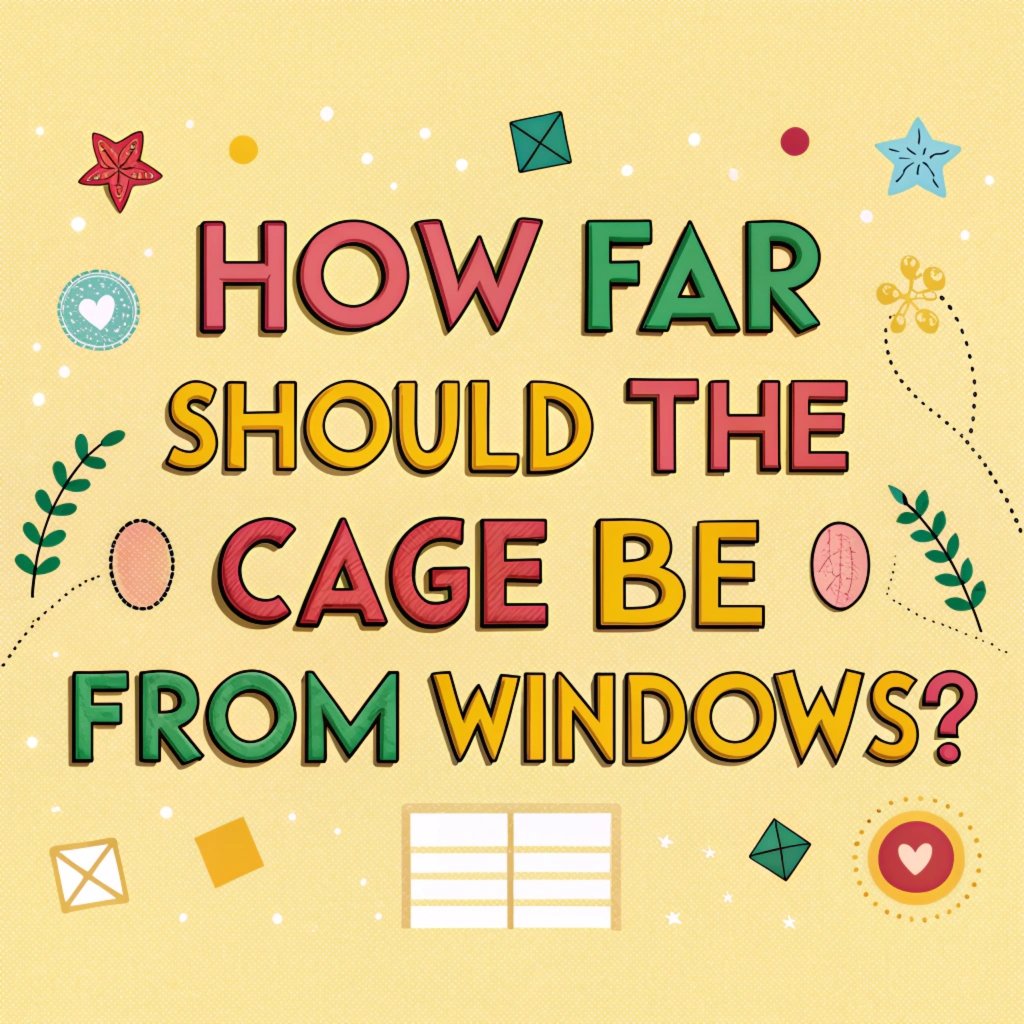 How Far Should The Cage Be From Windows? Optimal Bird Cage Placement