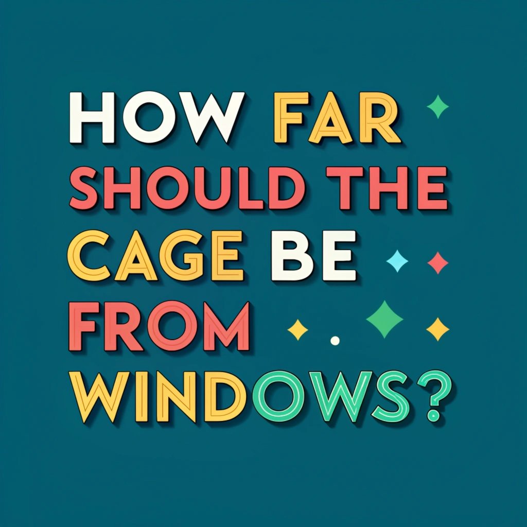 How Far Should The Cage Be From Windows? Optimal Bird Cage Placement