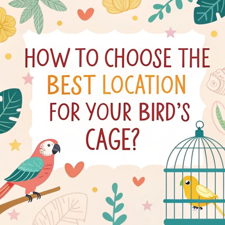 How to Choose the Best Location for Your Bird’s Cage? – Ensuring Comfort, Safety, and Happiness for Your Feathered Friend