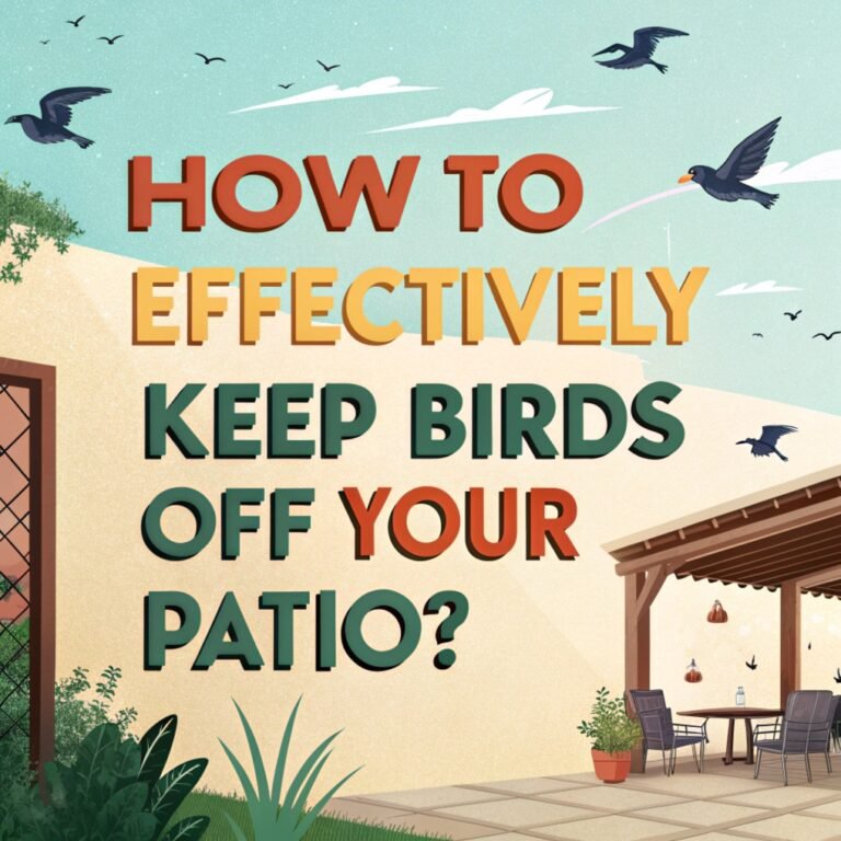 How to Effectively Keep Birds Off Your Patio? – Reclaiming Your Outdoor Space