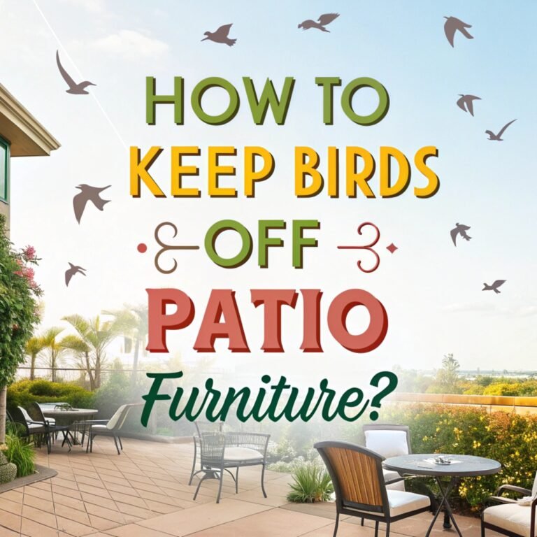 How To Keep Birds Off Patio Furniture? – Maintain a Clean, Enjoyable Space