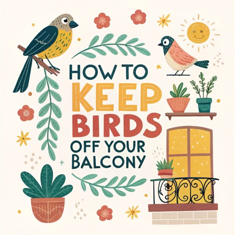 How to Keep Birds Off Your Balcony: Effective Strategies for a Clean Outdoor Space