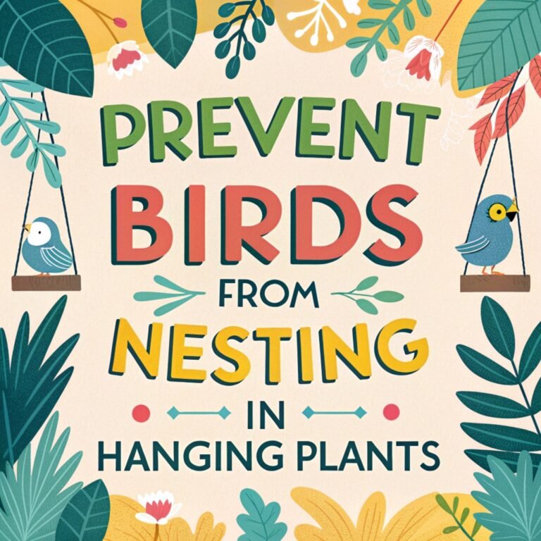 Prevent Birds from Nesting in Hanging Plants: A Comprehensive Guide