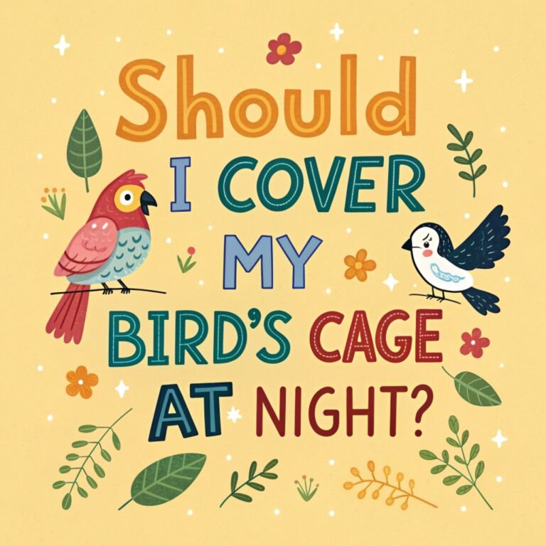 Should I Cover My Bird’s Cage at Night? Exploring the Pros and Cons of This Practice