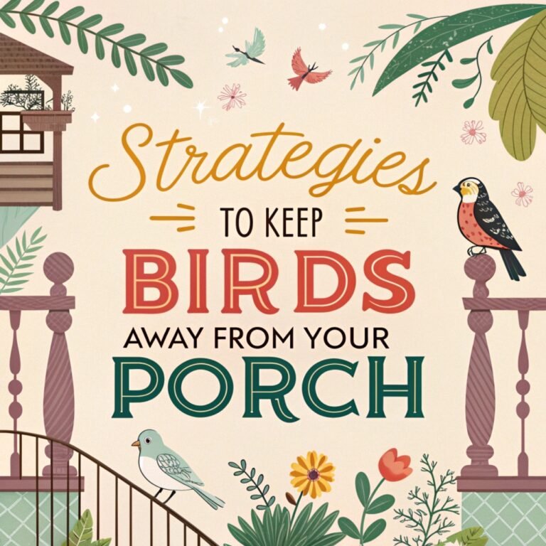 Strategies to Keep Birds Away from Your Porch: Effective and Easy Solutions