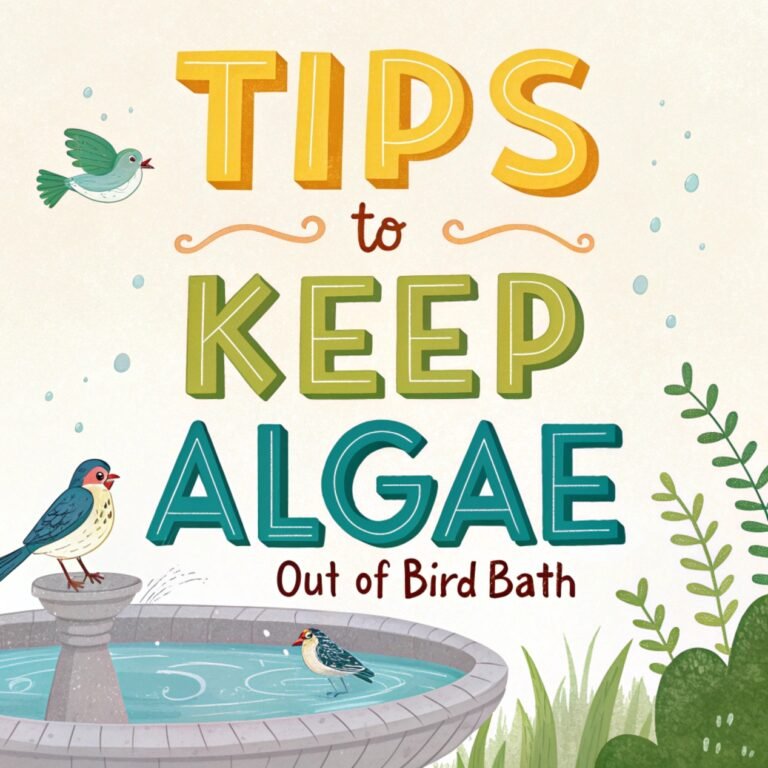 Tips To Keep Algae Out of Bird Bath – Maintain a Clean and Healthy Bird Bath