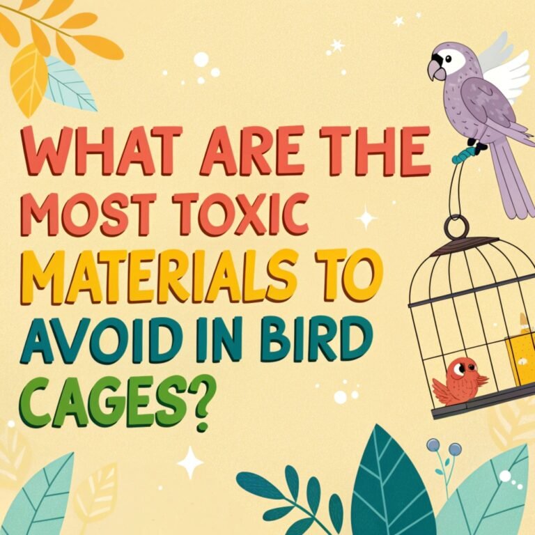 What Are The Most Toxic Materials To Avoid In Bird Cages? A Comprehensive Guide to Ensuring Your Feathered Friend’s Safety