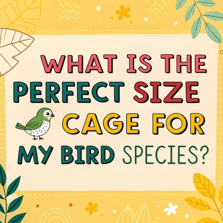 What Is The Perfect Size Cage For My Bird Species? – A Comprehensive Guide to Choosing the Right Cage