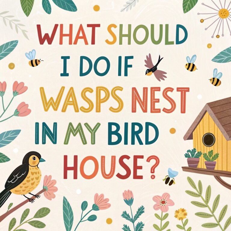 What Should I Do If Wasps Nest In My Bird House? – Effective Strategies for Dealing with Wasps in Bird Houses