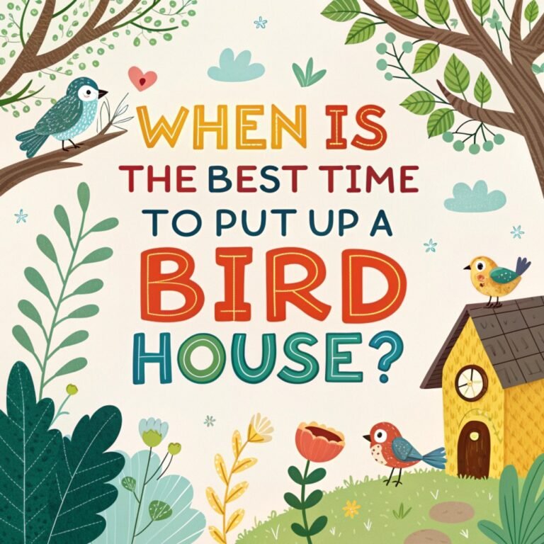 When Is The Best Time To Put Up a Bird House? – Discover the Optimal Season for Birdhouse Installation