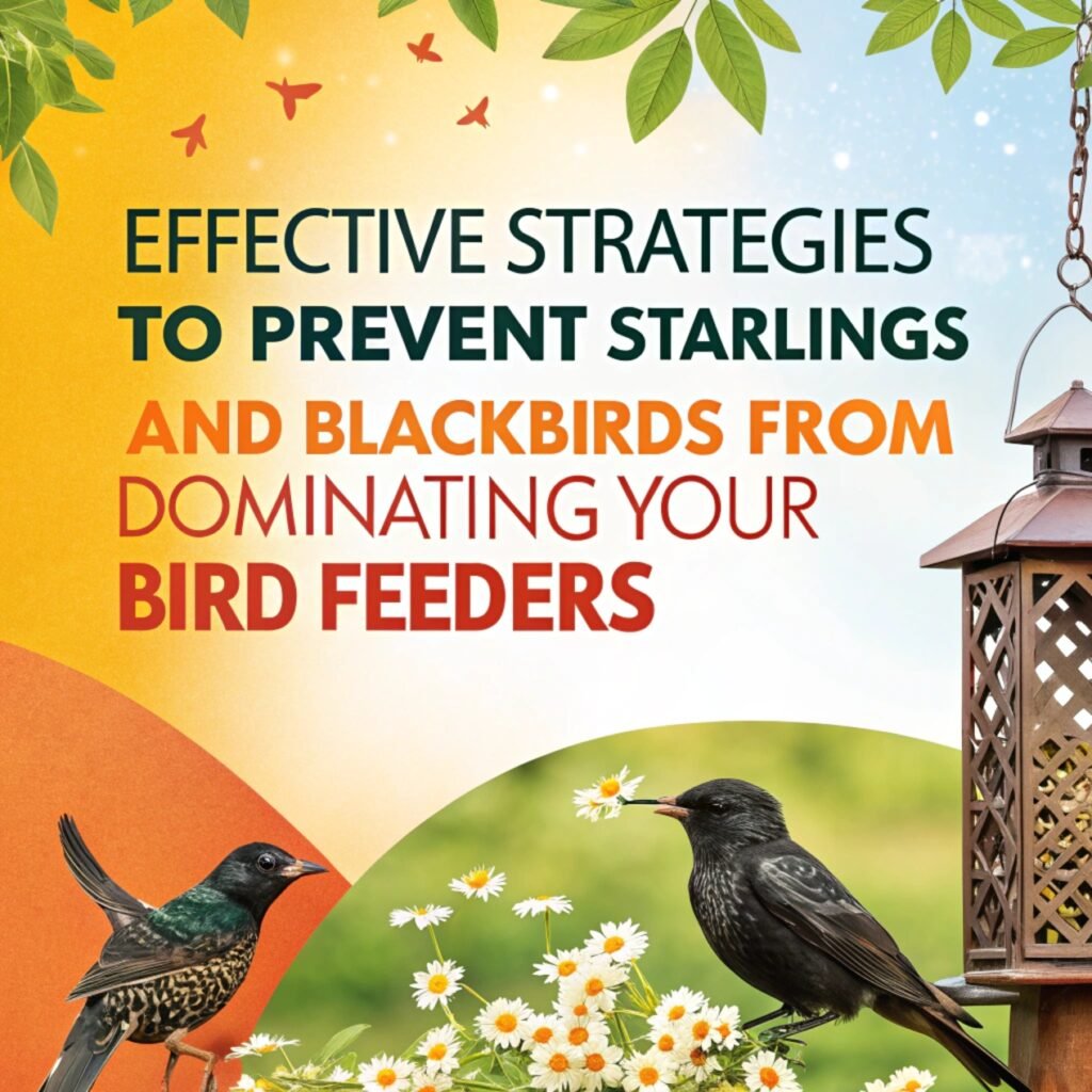 Effective Strategies to Prevent Starlings and Blackbirds from Dominating Your Bird Feeders: A Comprehensive Guide 2 Starlings and Blackbirds