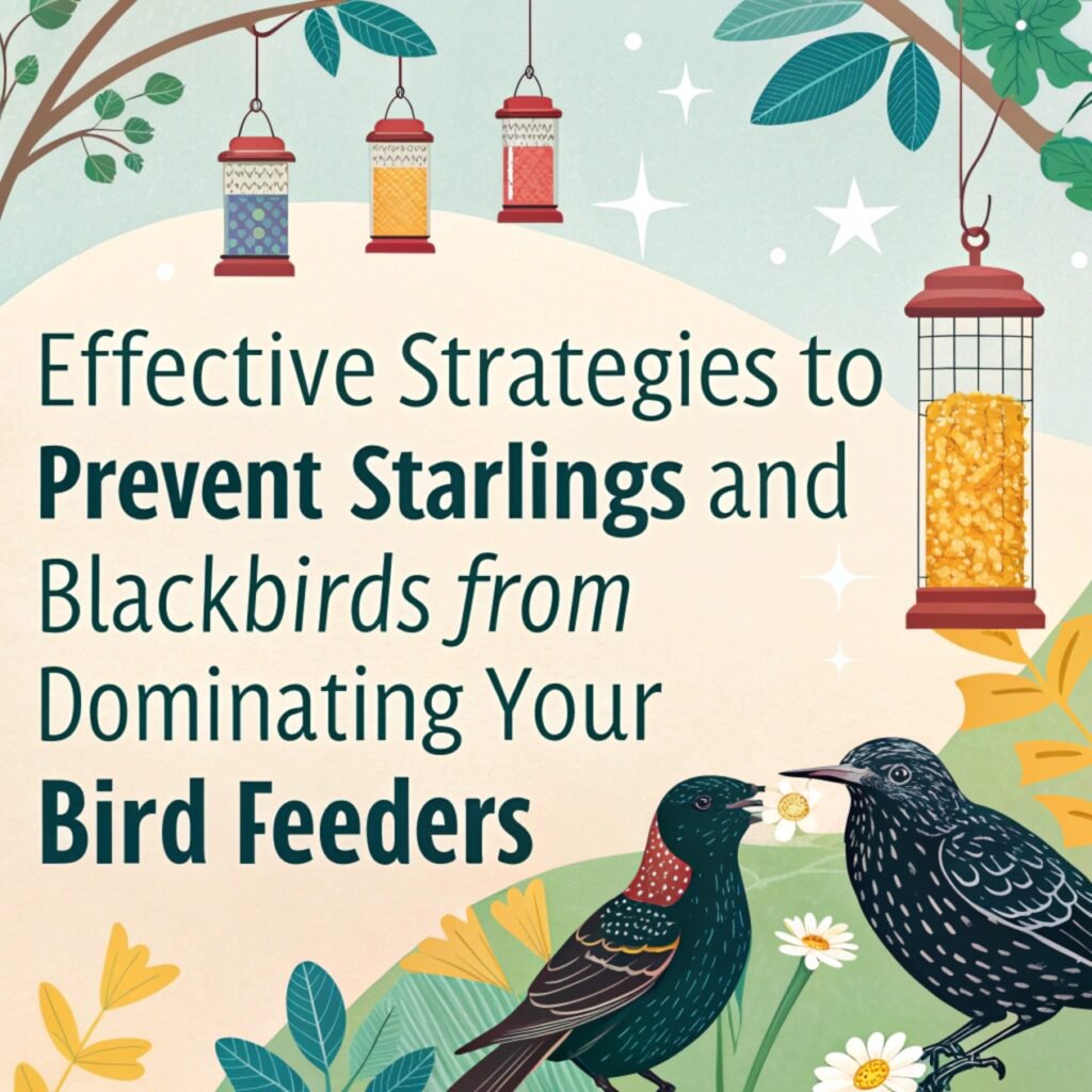Effective Strategies to Prevent Starlings and Blackbirds from Dominating Your Bird Feeders: A Comprehensive Guide 3 Effective Strategies to Prevent Starlings and Blackbirds from Dominating Your Bird Feeders: A Comprehensive Guide