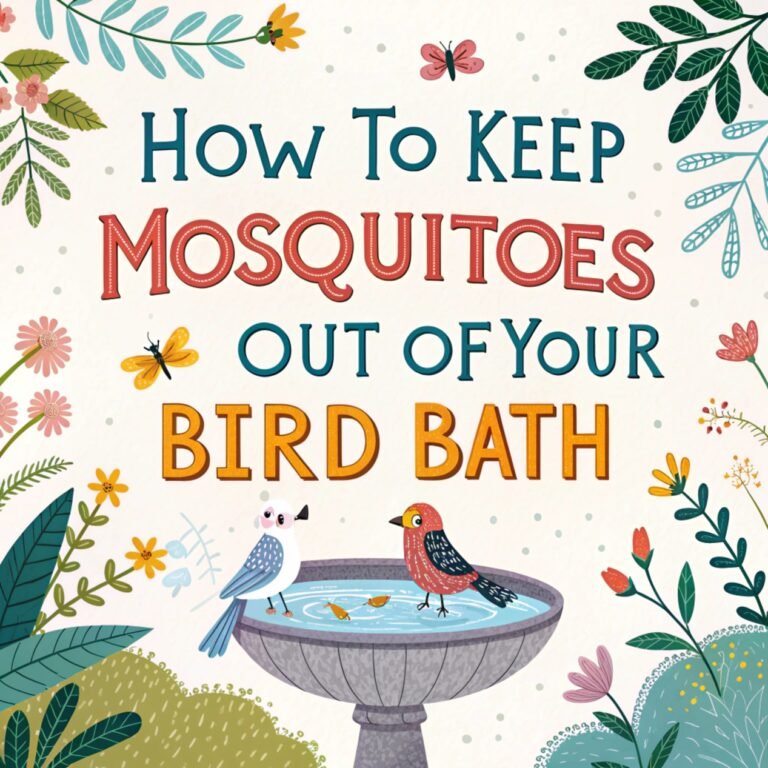 How to Keep Mosquitoes Out of Your Bird Bath: Pest-Free and Happy Feathered Visitors