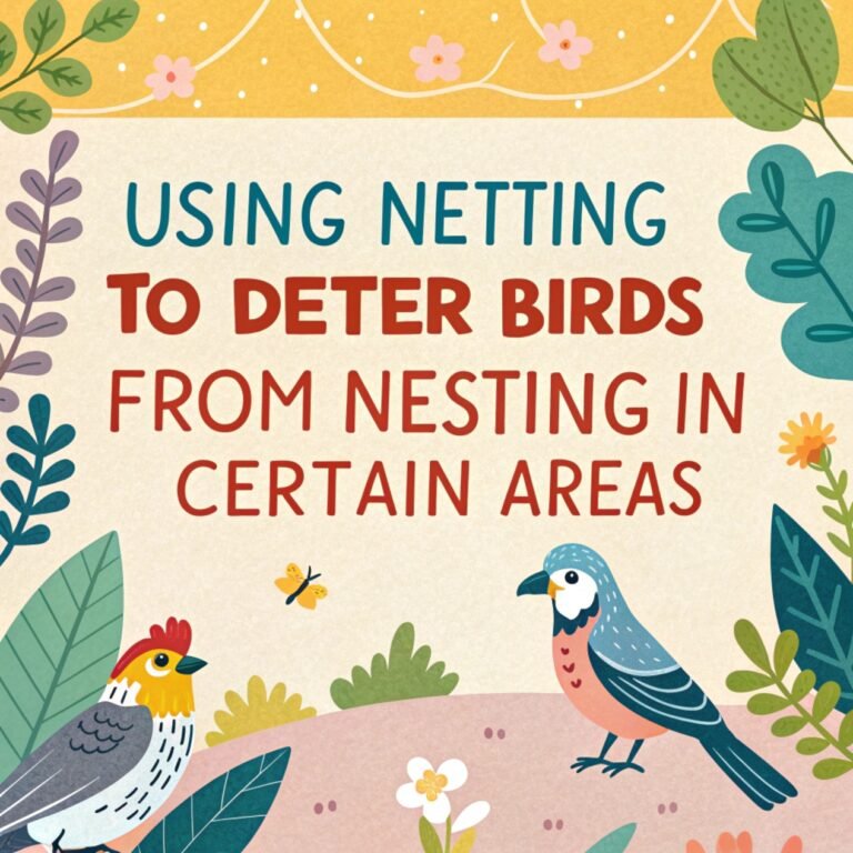 Using Netting to Deter Birds from Nesting in Certain Areas: A Comprehensive Guide