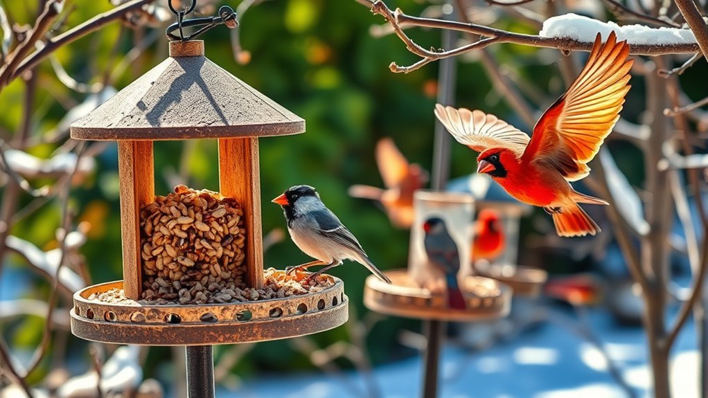 Minnesota Backyard Birds 3 bird feeding for attraction