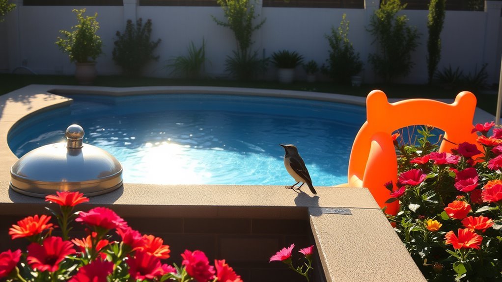 birds drawn to water