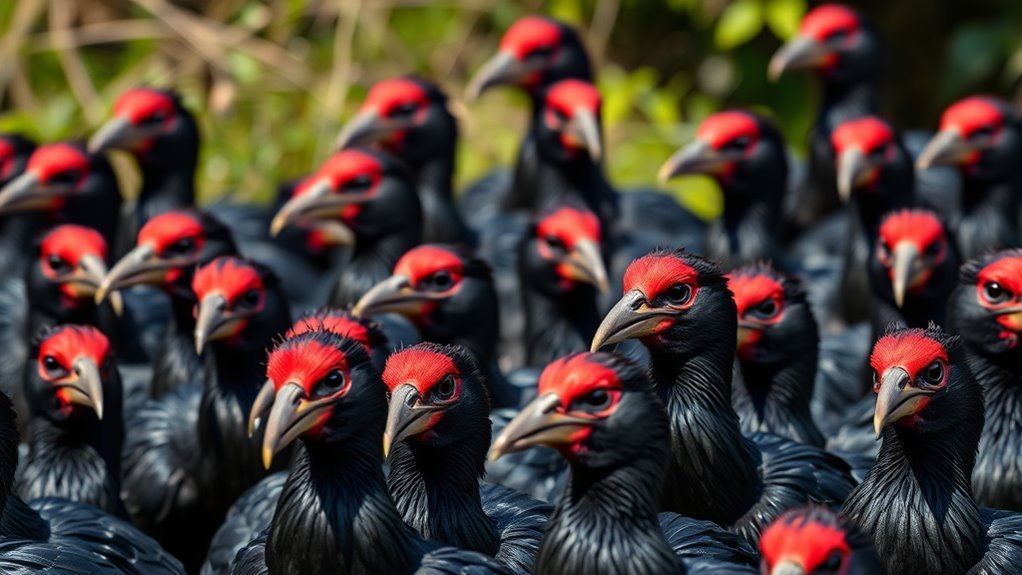 black birds red heads