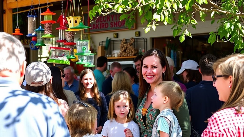 Backyard Bird Shop in Portland, Oregon 4 building connections through events