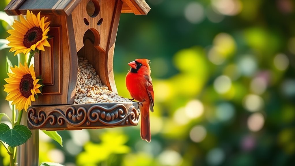 Setting Up Feeders for Red Cardinal Birds 2 cardinal bird preference insights