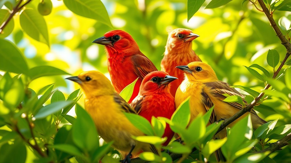 colorful birds overview explored