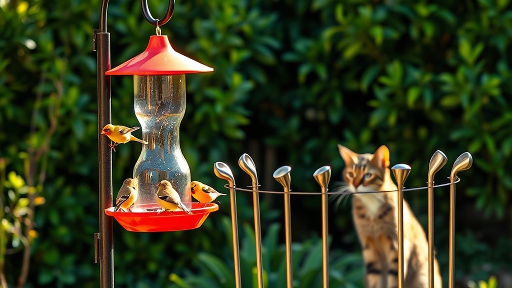 deter cats from feeders