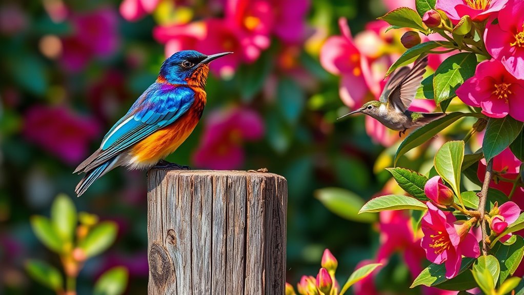 diverse avian wildlife species