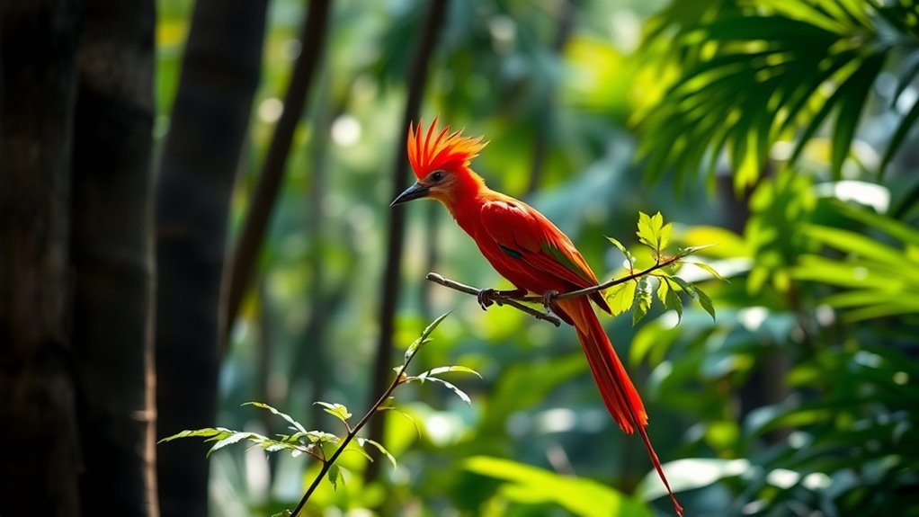 The Stunning Red Bird of Paradise: Nature's Beauty 3 ecosystem locations and environments