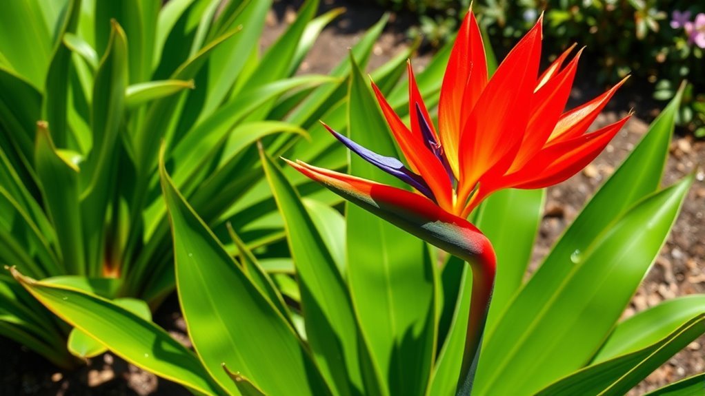Mexican Red Bird of Paradise: Habitat and Features 4 efficient irrigation for plants