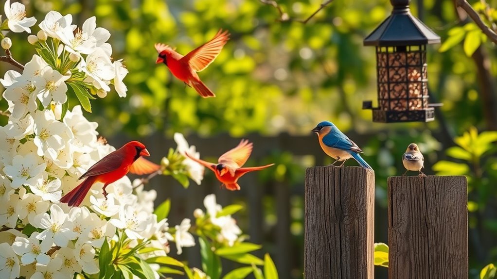 enjoy seasonal birdwatching activities