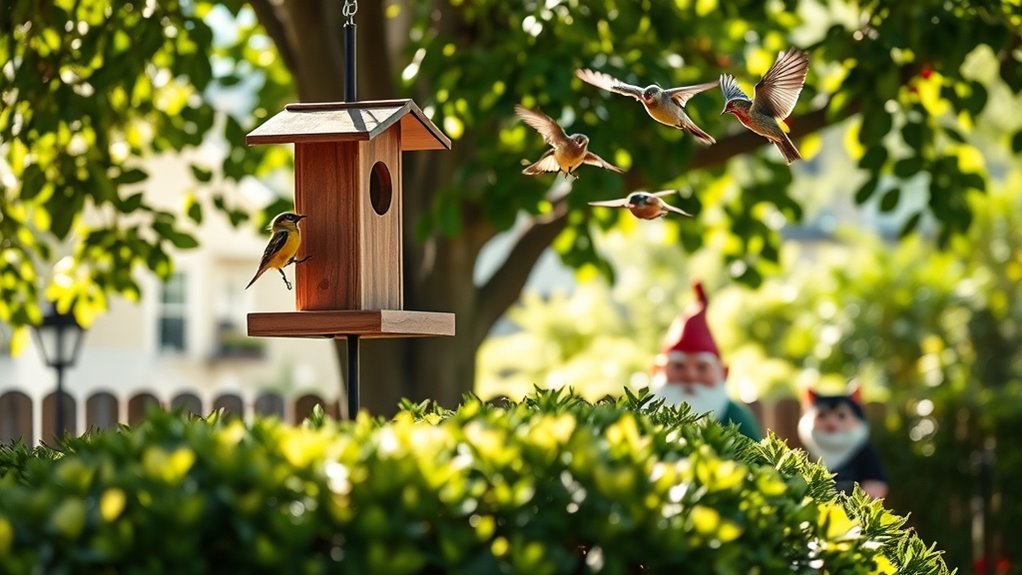 ideal spots for feeders