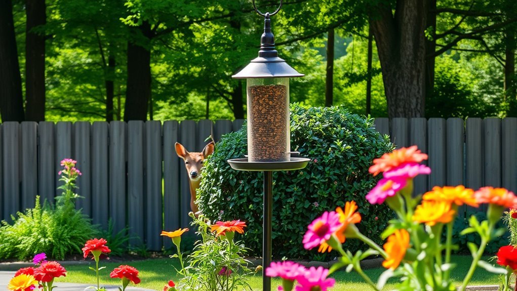 optimal bird feeder placement