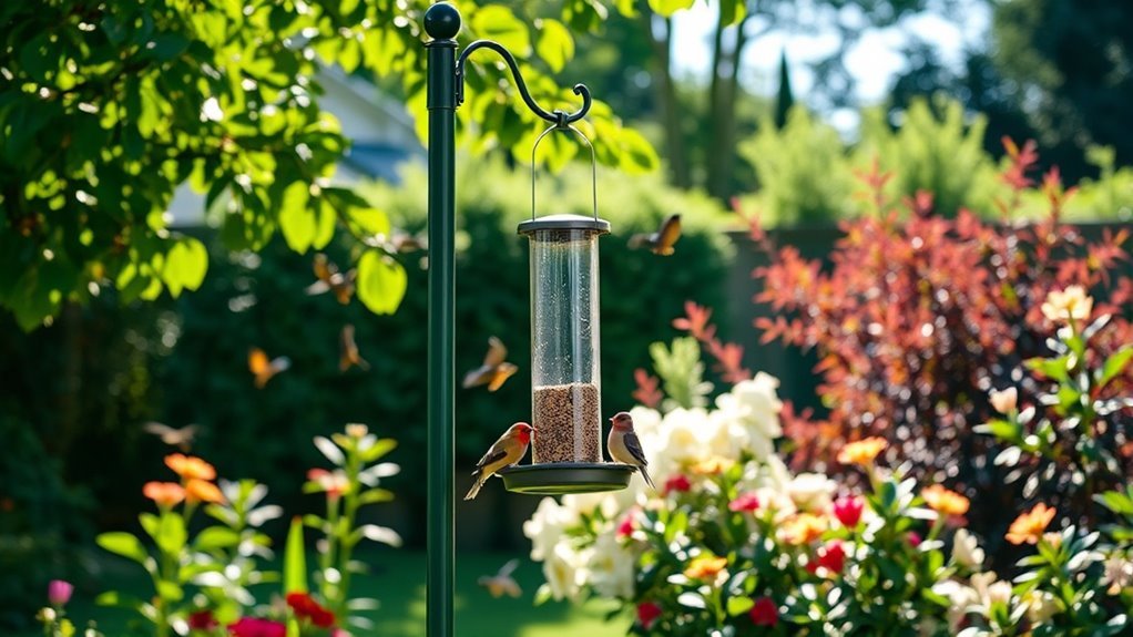 Tips for Preventing Squirrels From Raiding Your Bird Feeder 3 proper feeder installation height