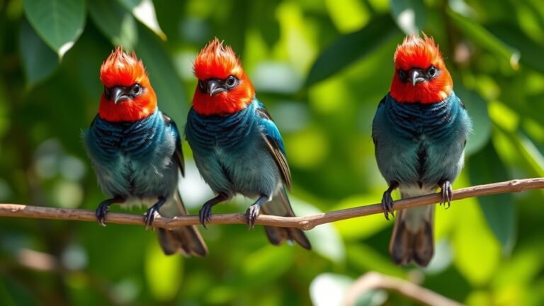 red headed small birds guide