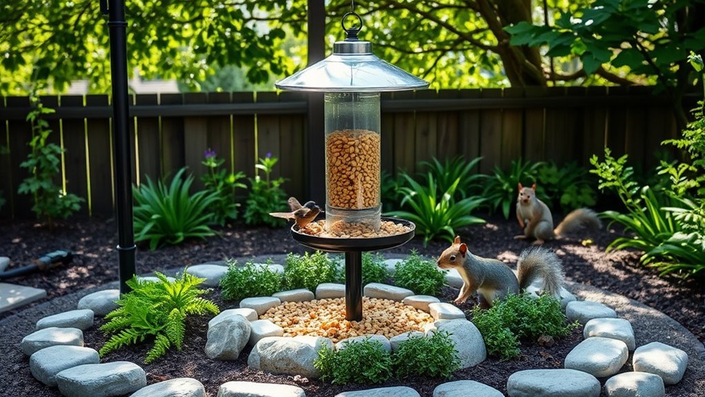 Tips for Preventing Squirrels From Raiding Your Bird Feeder 4 squirrel deterrent habitat design