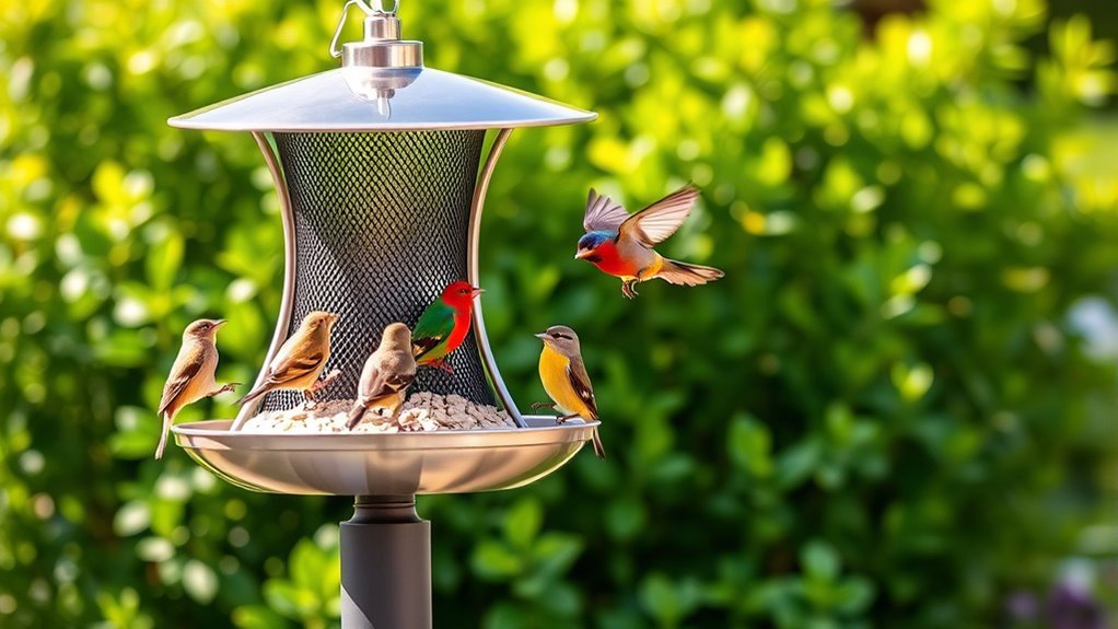 squirrel proof bird feeding options