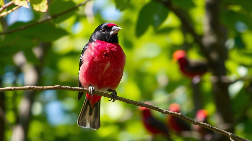 Showcasing Pictures of Red-Headed Birds in Minnesota 4 vibrant avian color display