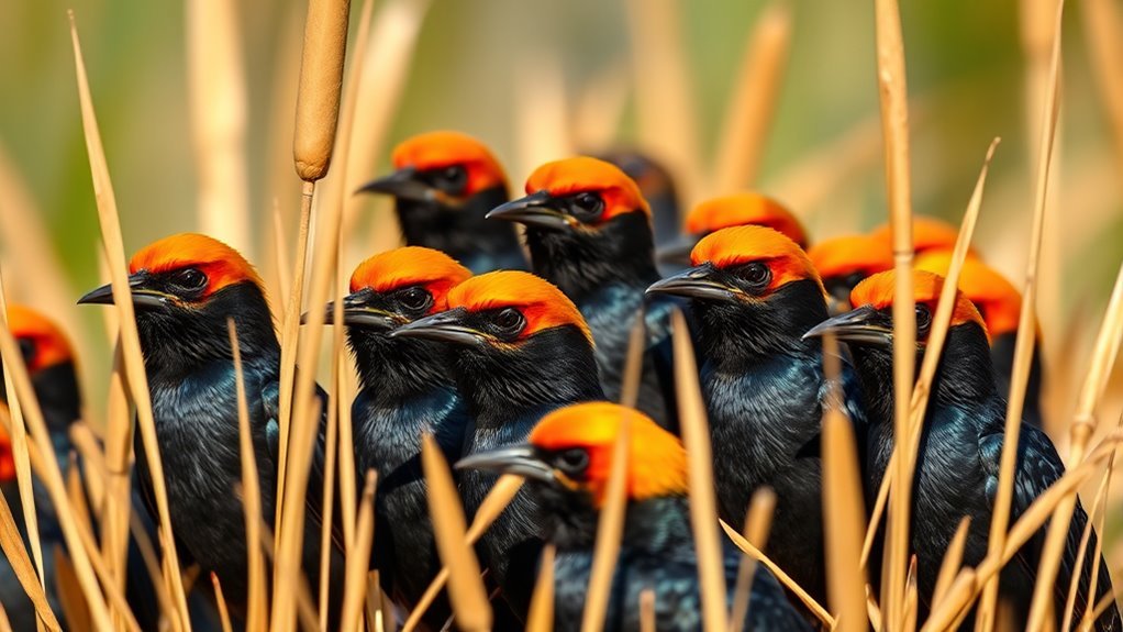 Black Birds With Distinctive Red Heads: Common Species 4 vibrant blackbird with yellow