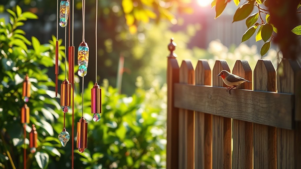 wind chimes deter birds