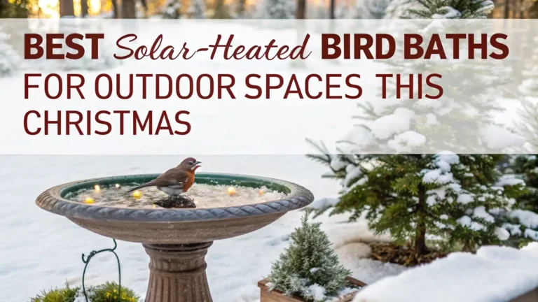 4 Best Solar-Heated Bird Baths for Outdoor Spaces This Christmas 2026