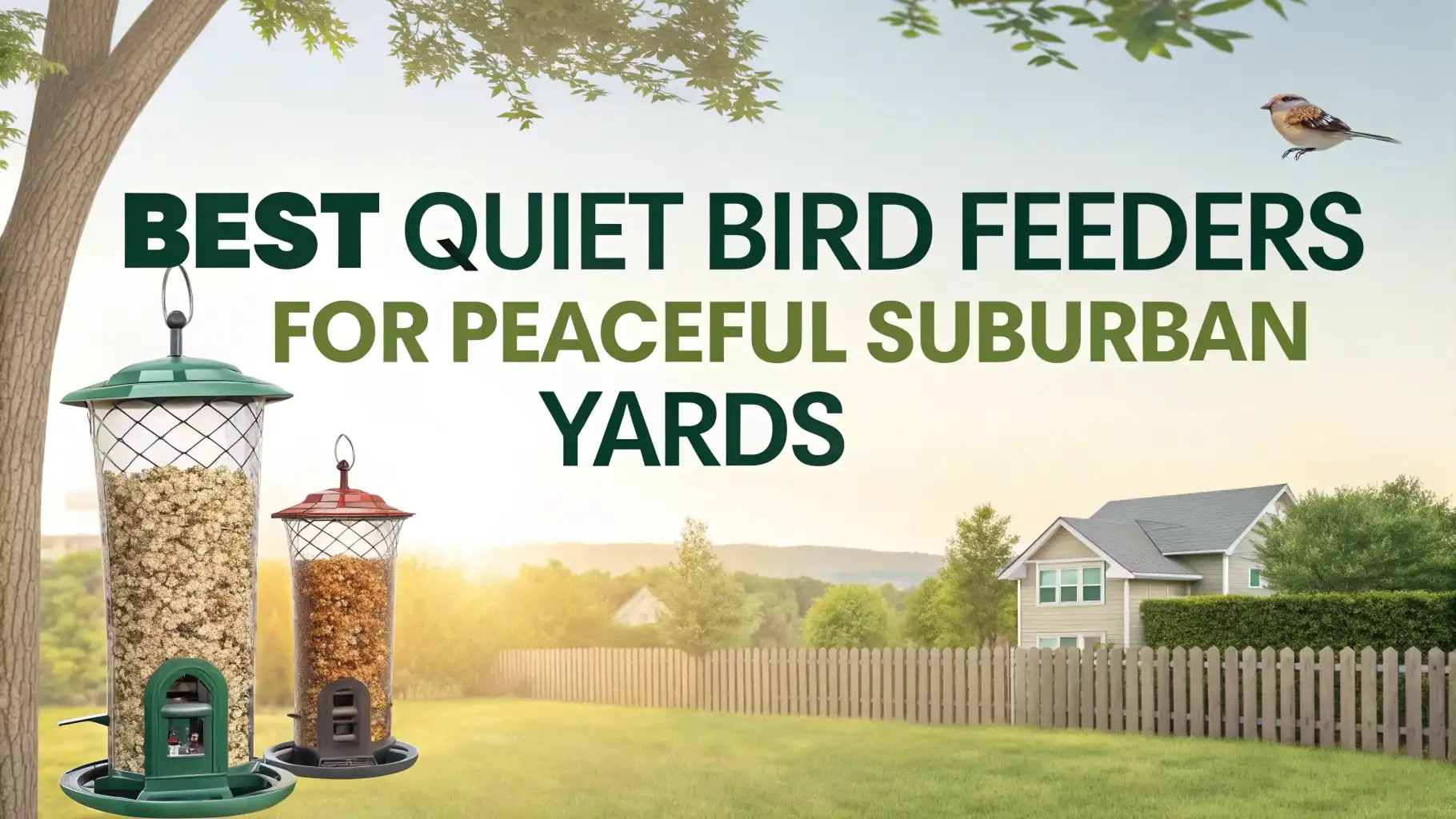 9 Best Quiet Bird Feeders for Peaceful Suburban Yards in 2026