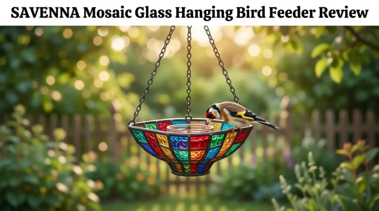 SAVENNA Mosaic Glass Hanging Bird Feeder Review 2026